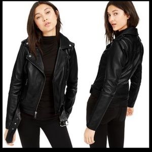 Michael Kors leather moto jacket, xs, like new condition